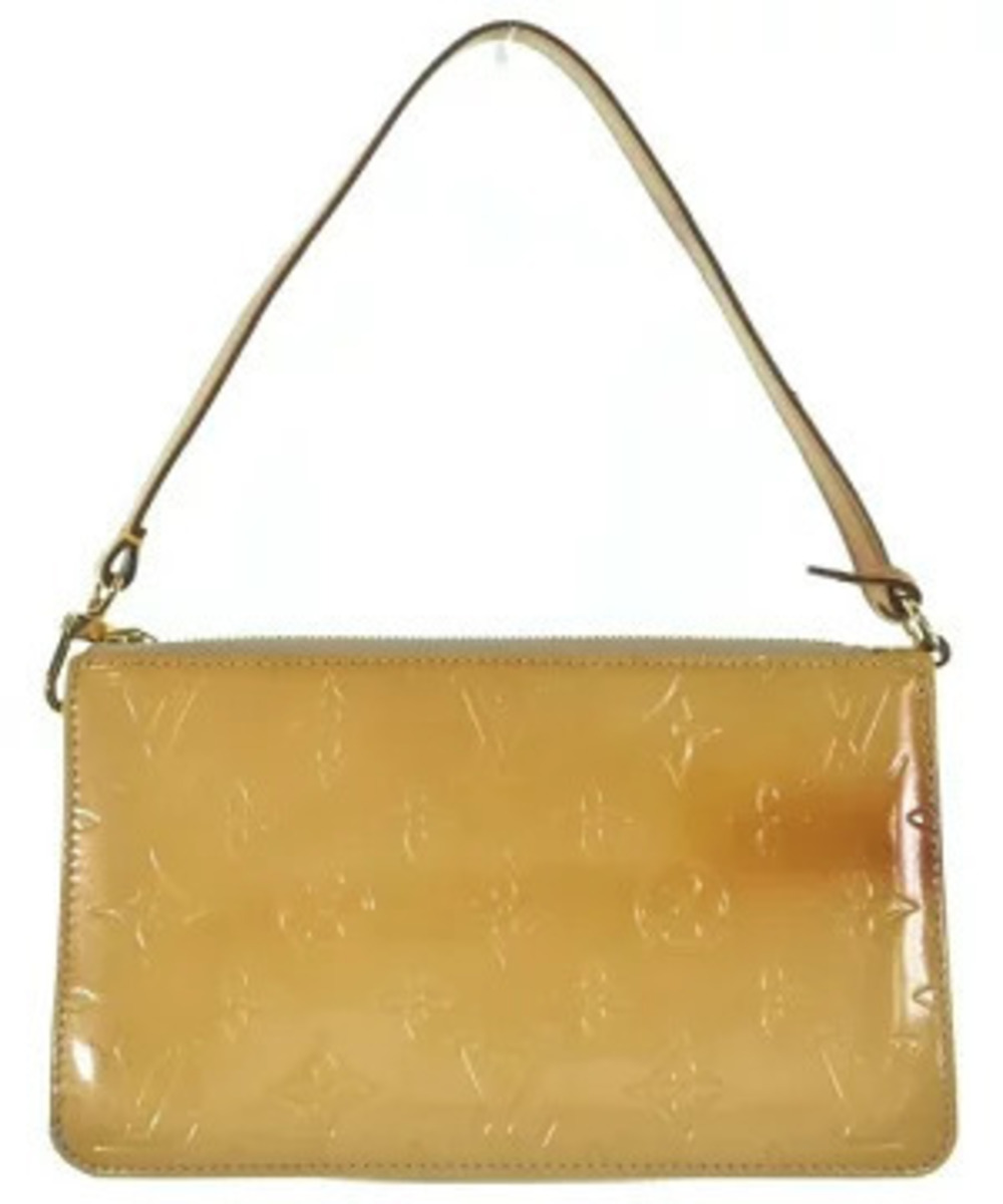 Louis Vuitton Monogram Vernis Lexington Pochette beige yellow leather